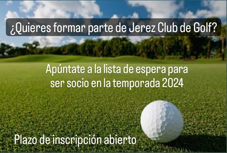 Apúntate a la lista de espera para ser socio de Jerez Club de Golf